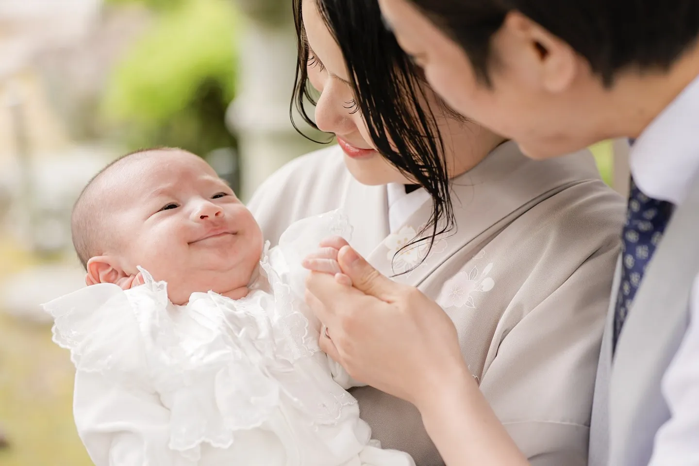 お宮参りで撮影に来てくれた男の子👶🏻💙