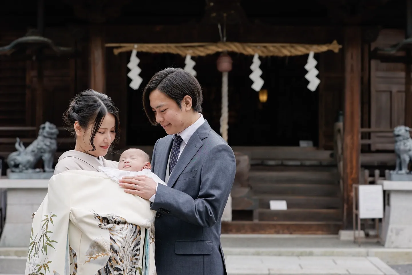 お宮参りで撮影に来てくれた男の子👶🏻💙