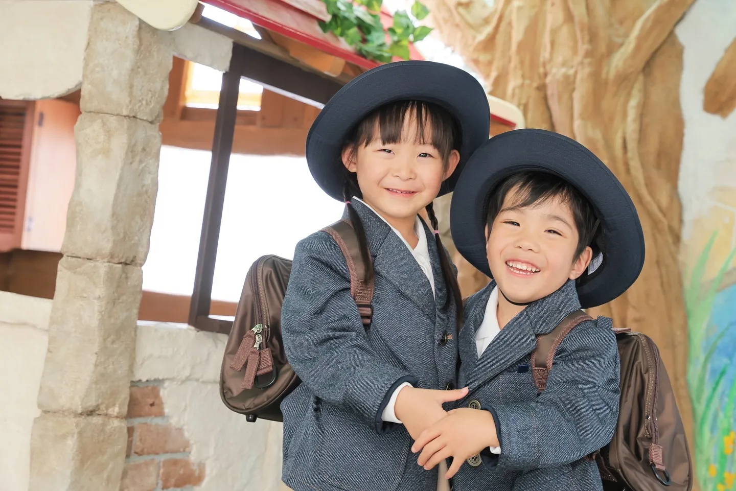 双子の入園撮影📸