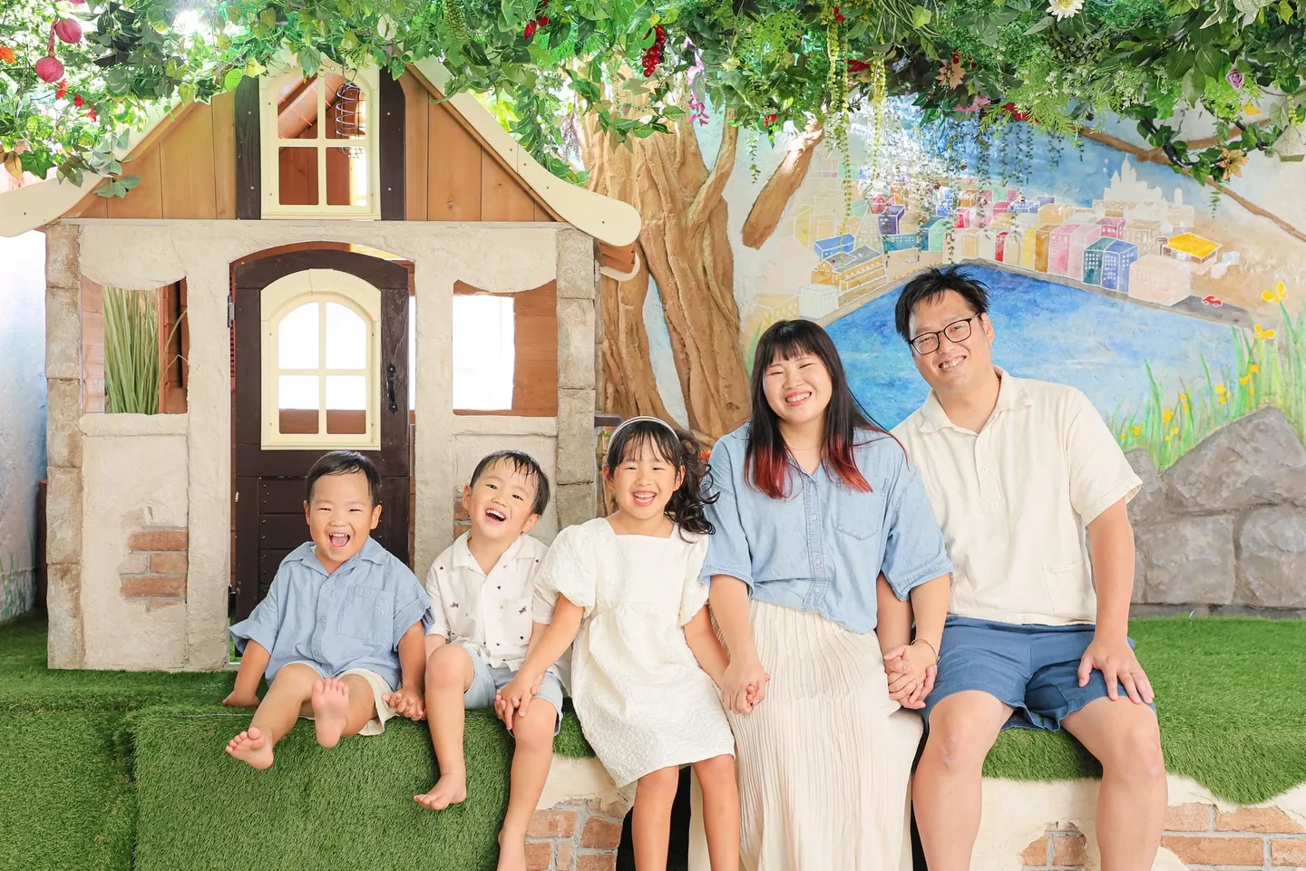 3人とも主役の七五三撮影🪭