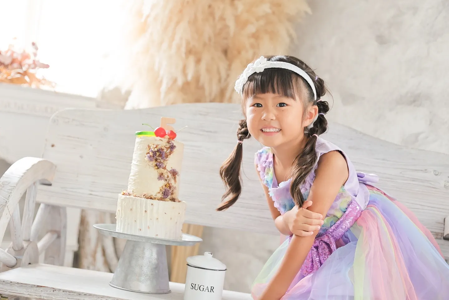 家族みんなで5歳のお祝い写真🎉