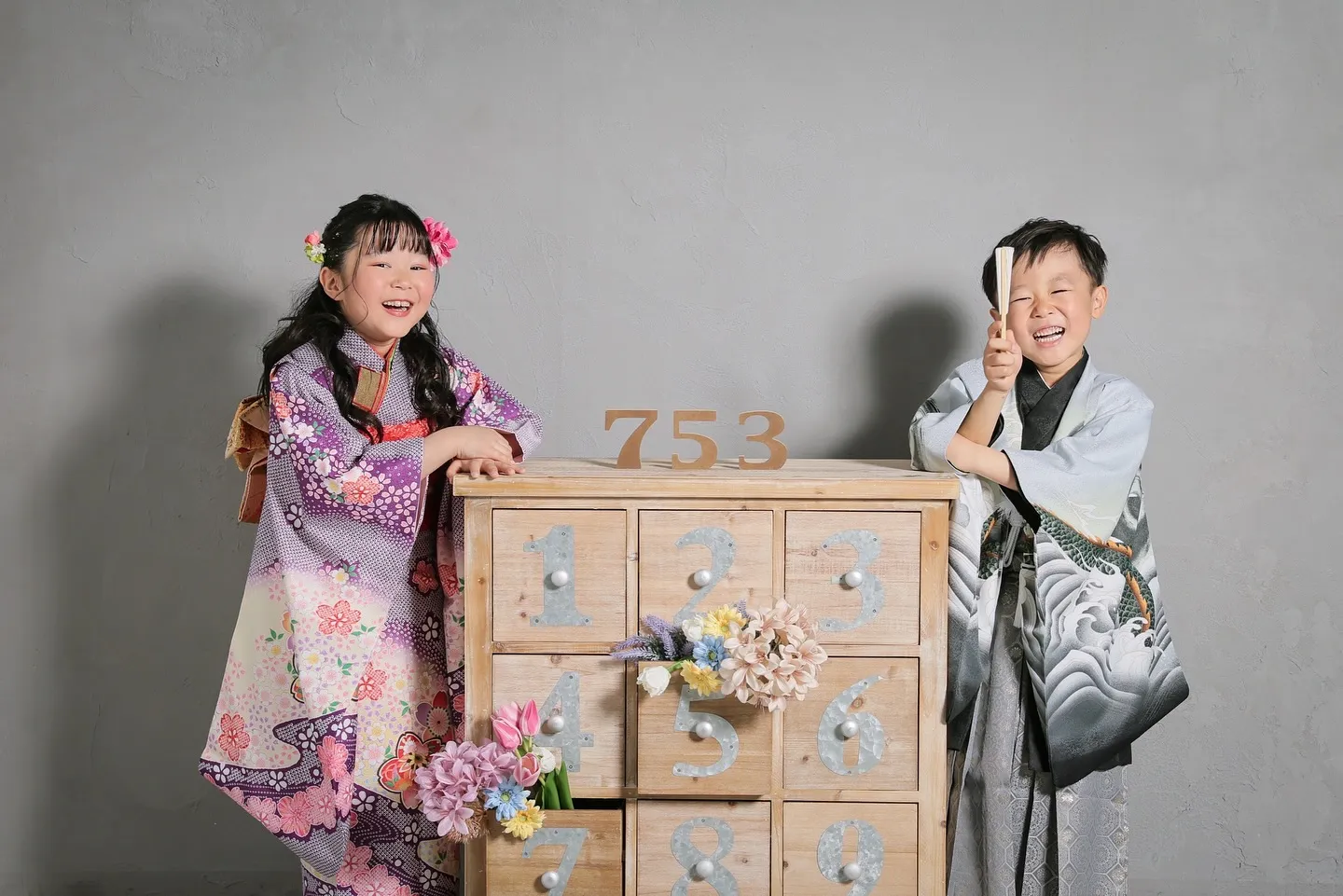 7歳と5歳の七五三撮影👘