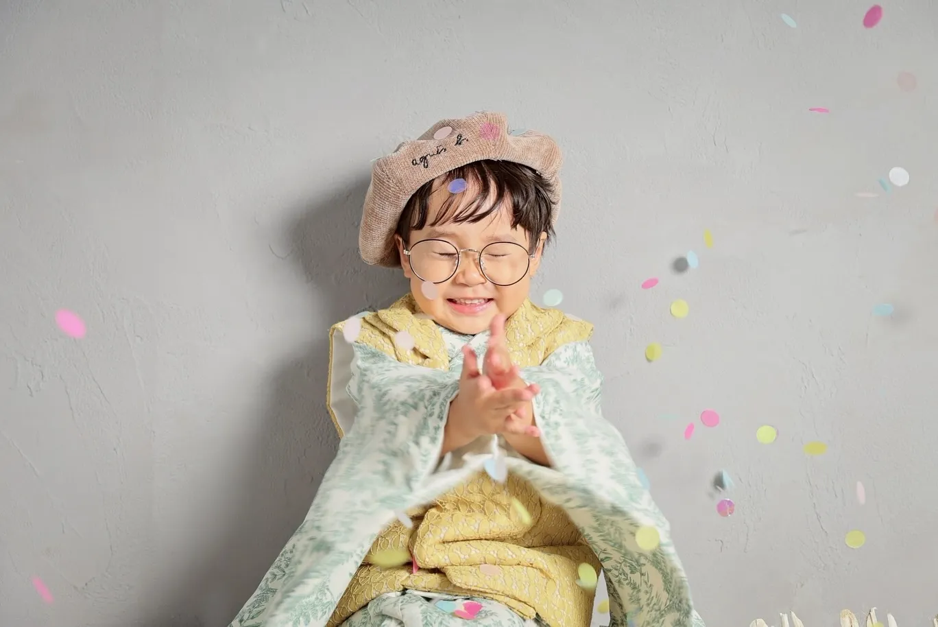 スタジオで3歳のお祝い！🎉