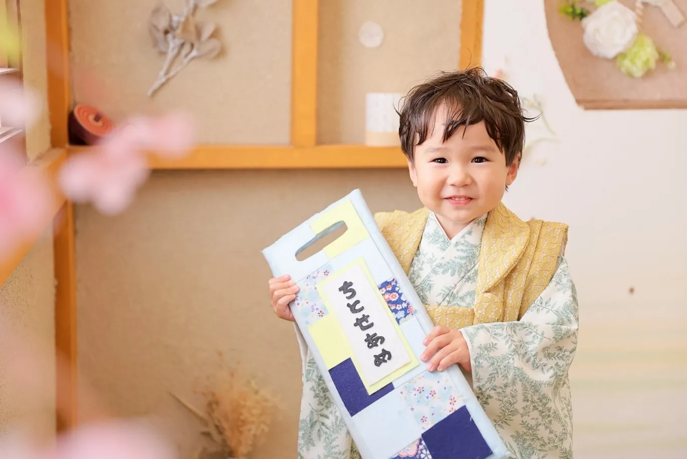スタジオで3歳のお祝い！🎉
