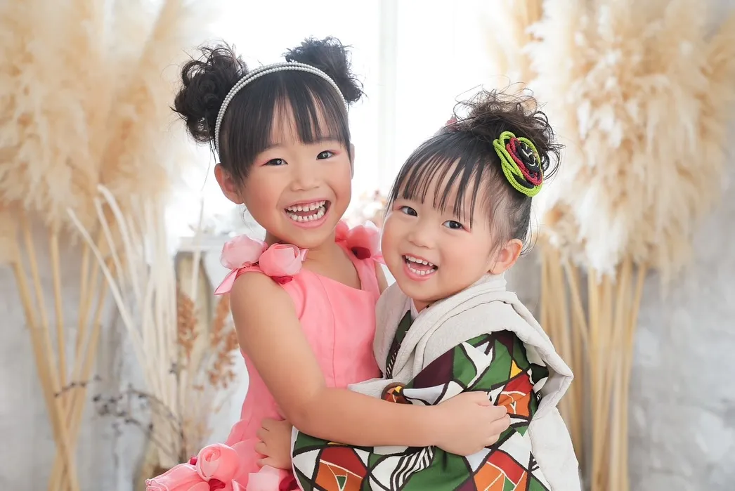 七五三撮影で姉妹写真✌🏻✨️