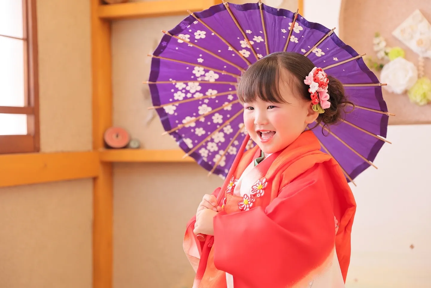 主役2人の七五三撮影