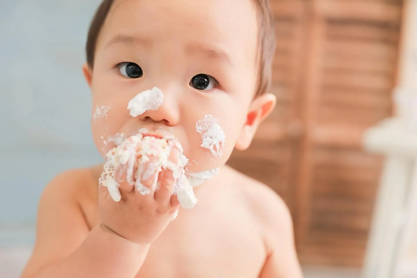 1歳のスマッシュケーキフォト🎂