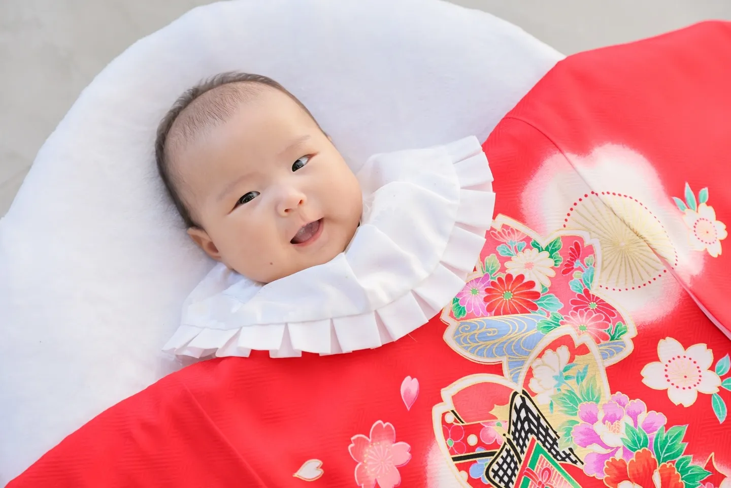 ニコニコ笑顔のお宮参り撮影 ˊᵕˋ