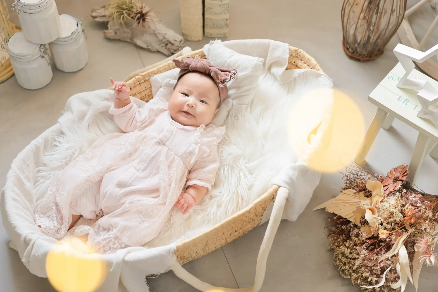 ニコニコ笑顔のお宮参り撮影 ˊᵕˋ