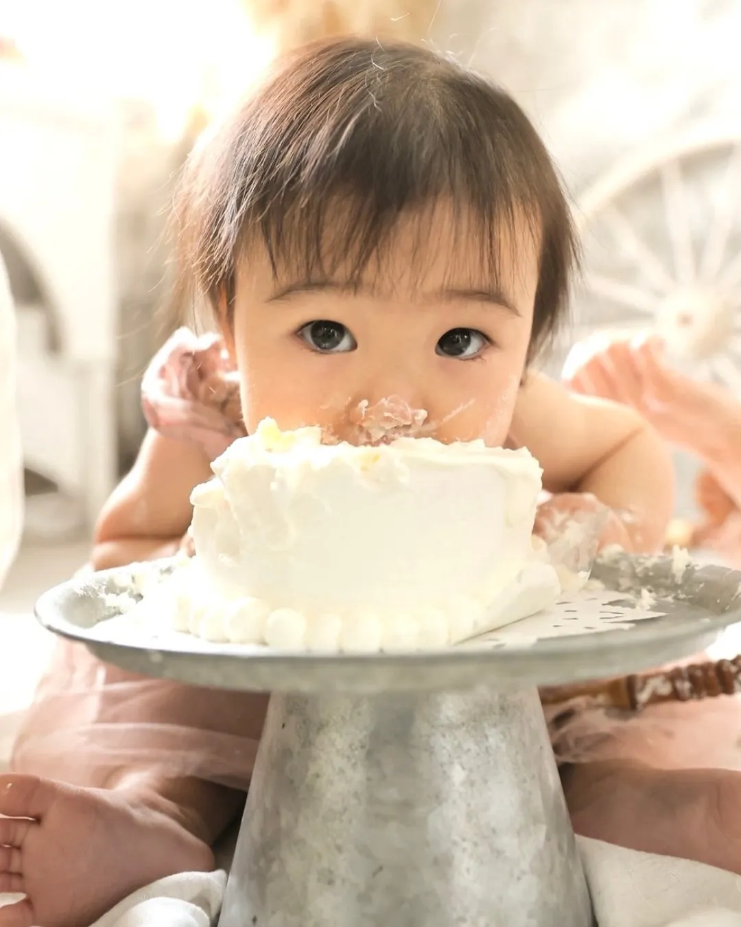 豪快なスマッシュケーキ撮影💥🎂