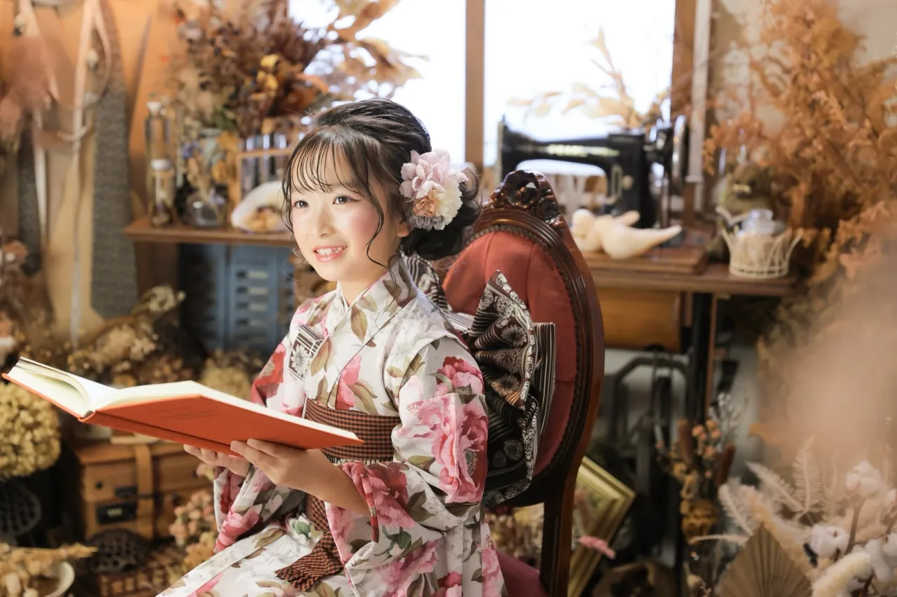 7歳の晴れ姿を、ちょっぴり大人っぽく❀.*･ﾟ